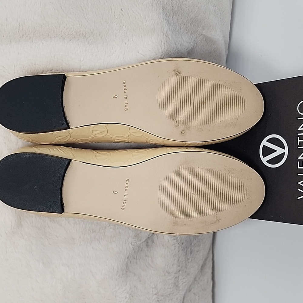 Valentino Ballet Flat by Mario Valentino Calliope Vlogo Leather Size Euro 9 US 8 - Picture 6 of 6